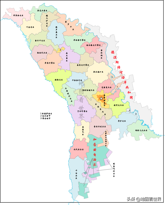 南奥塞梯地图位置（南奥塞梯与北奥塞梯） 3